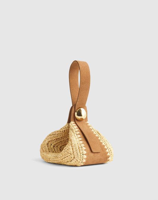 Madewell The Sculpted Metal Wristlet Bag