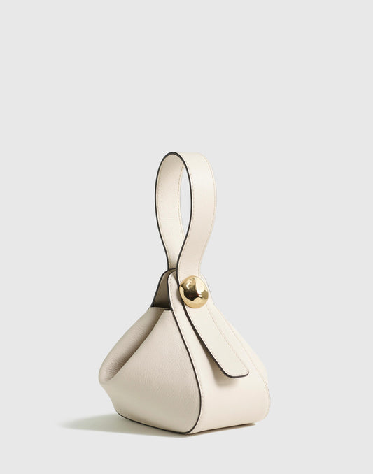 Madewell The Sculpted Metal Wristlet Bag