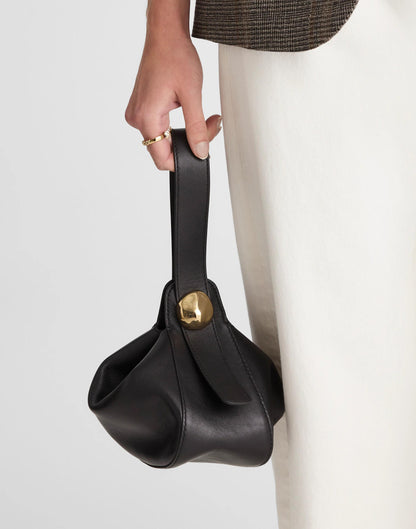 Madewell The Sculpted Metal Wristlet Bag