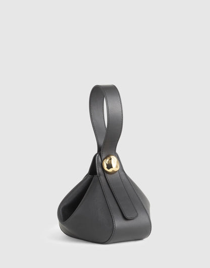 Madewell The Sculpted Metal Wristlet Bag