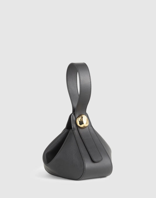 Madewell The Sculpted Metal Wristlet Bag