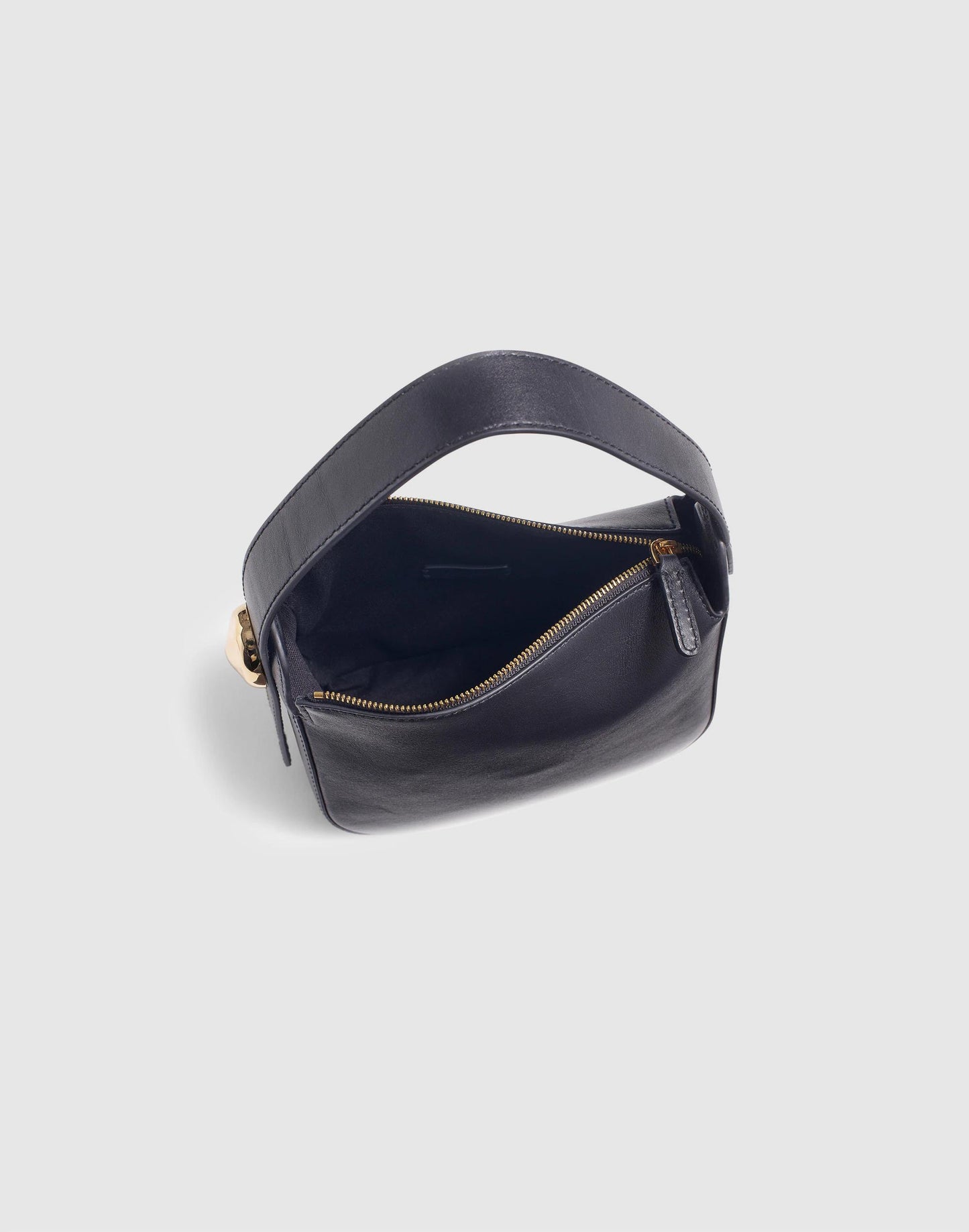 Madewell The Sculpted Metal Wristlet Bag