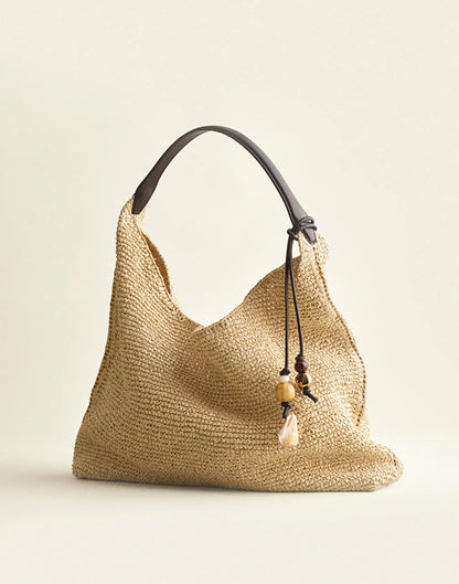 Madewell The Mylie Shoulder Bag in Straw