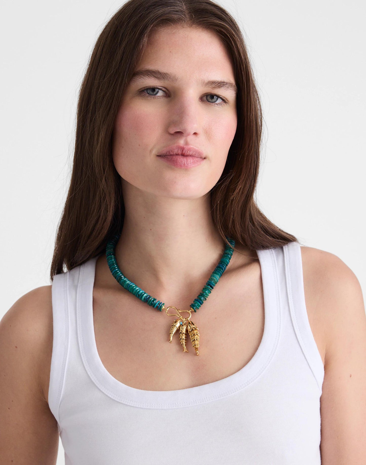 Madewell Madewell x Shopbop Beaded Fish Statement Necklace