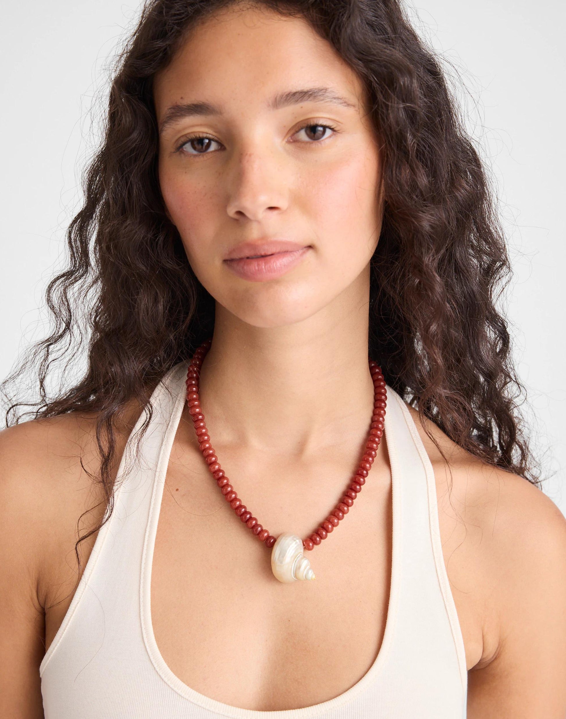 Madewell Shell Beaded Choker Necklace