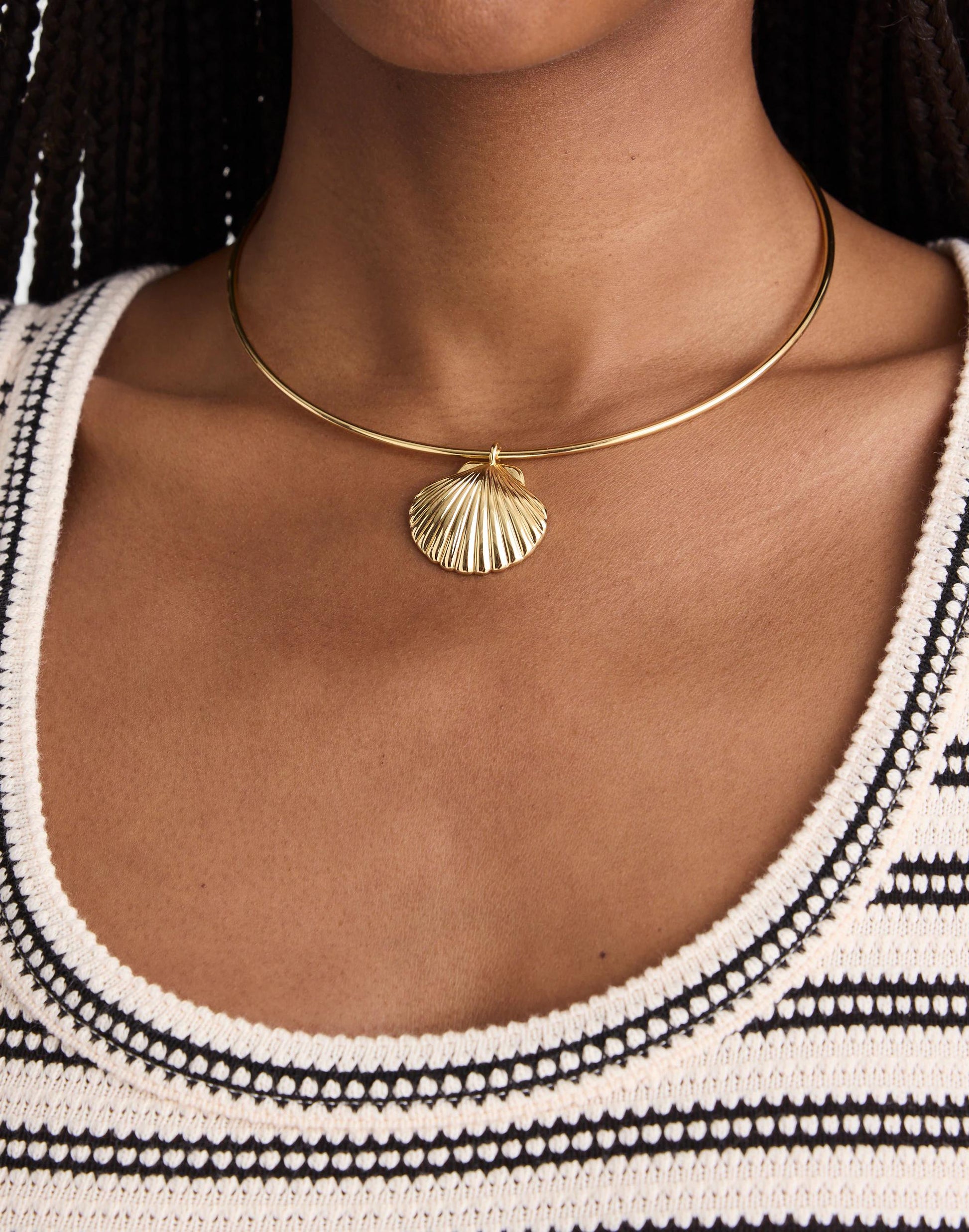 Madewell Shell Wire Choker Necklace