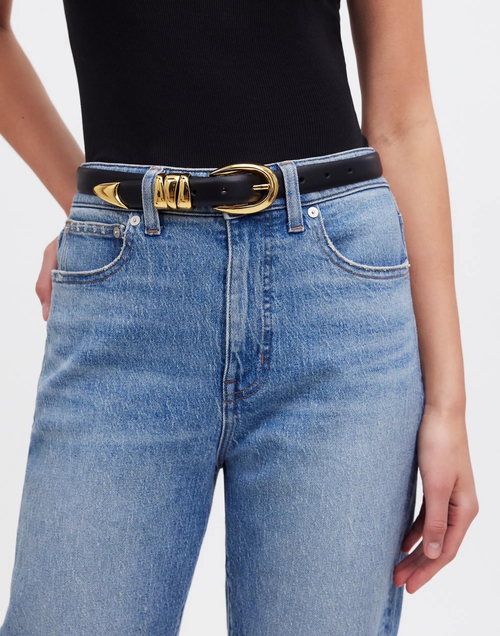 Madewell Triple Metal Keeper Belt