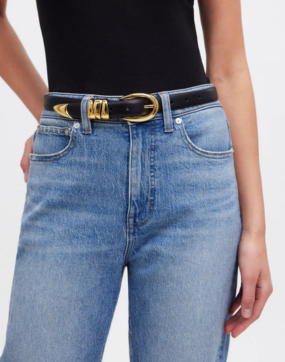 Madewell Triple Metal Keeper Belt