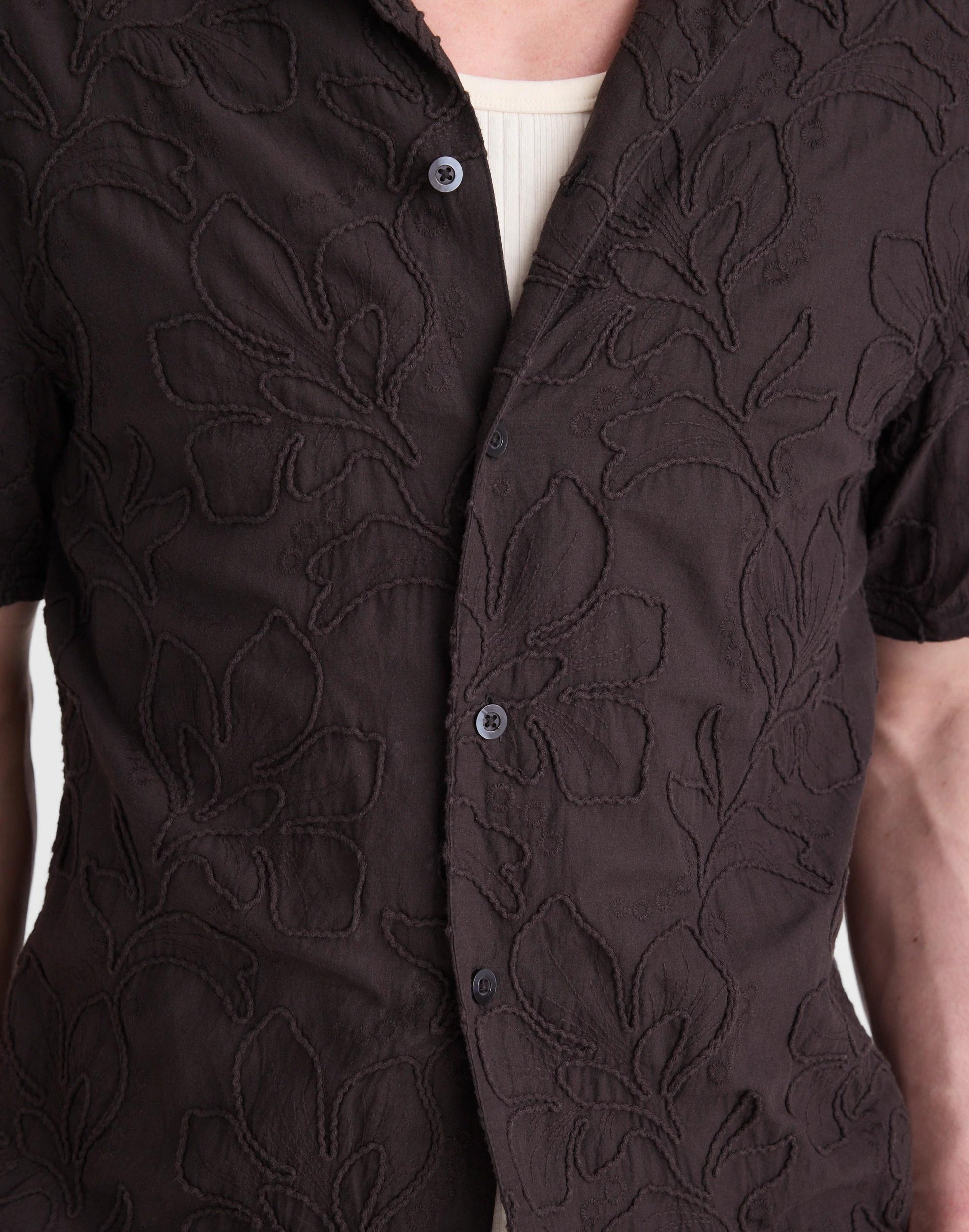 Madewell The Short-Sleeve Camp Shirt in Cotton
