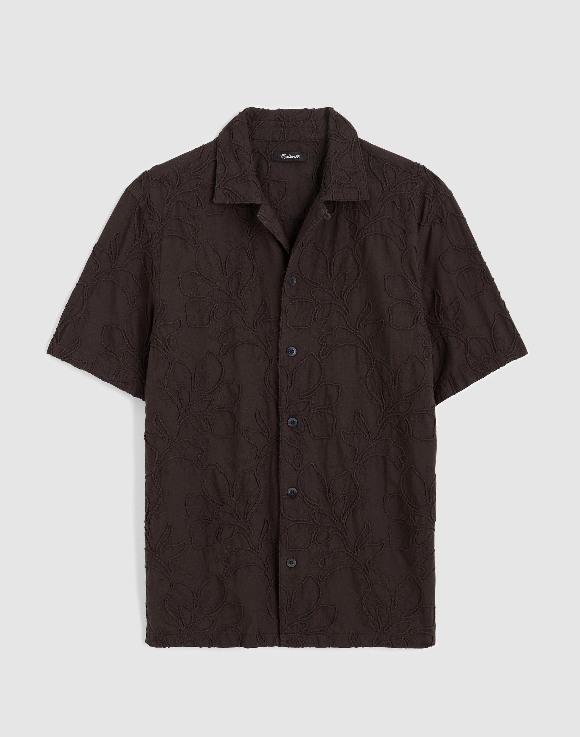 Madewell The Short-Sleeve Camp Shirt in Cotton