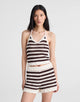 Brown And Ivory Stripe