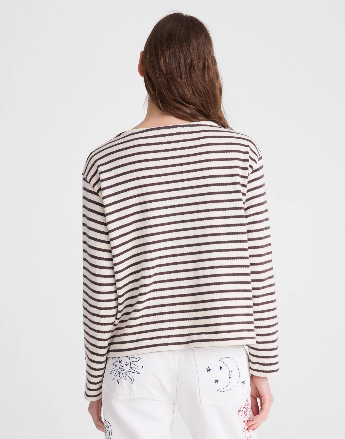 Madewell Striped Boatneck Long-Sleeve Tee