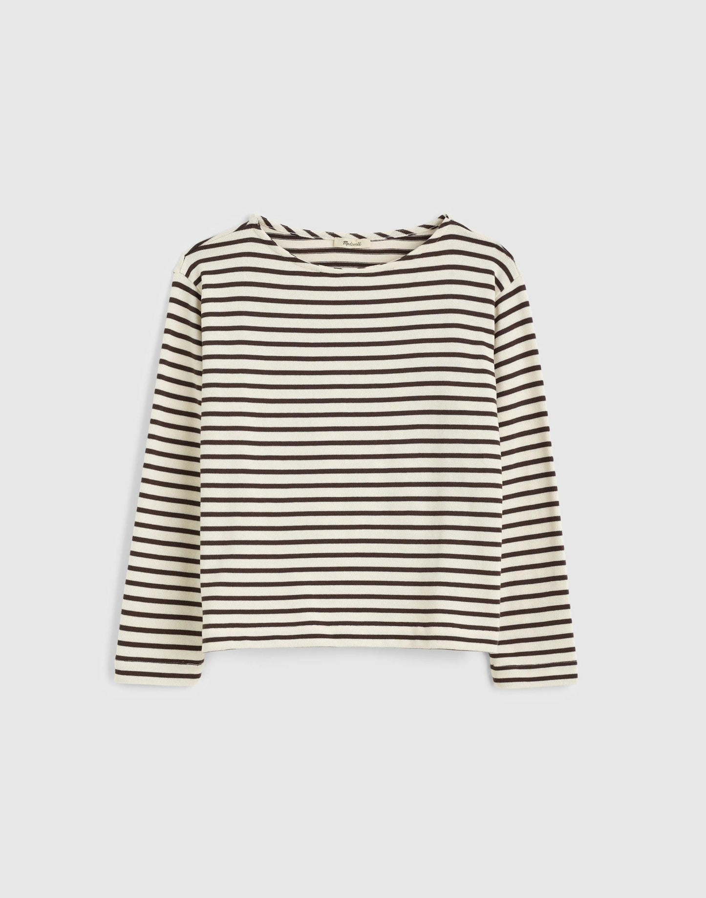 Madewell Striped Boatneck Long-Sleeve Tee