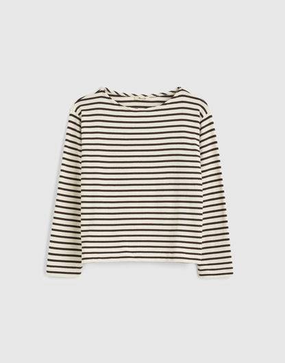 Madewell Striped Boatneck Long-Sleeve Tee