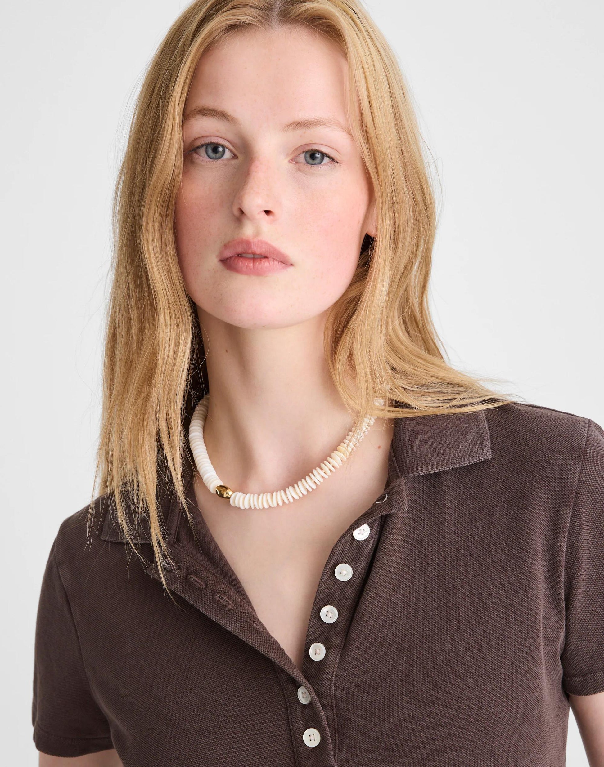 Madewell Sculptural Puka Shell Choker Necklace