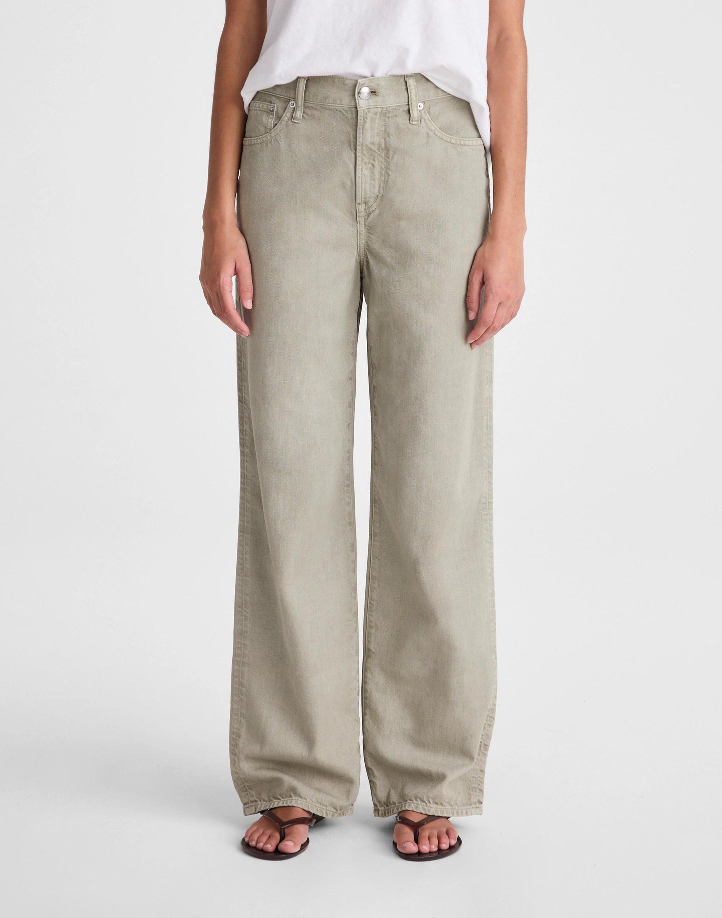 Madewell The Perfect Vintage Wide-Leg Jean in Airy Denim