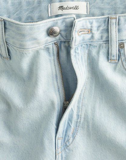 Madewell The Curvy Darted Barrel-Leg Jean in Airy Denim