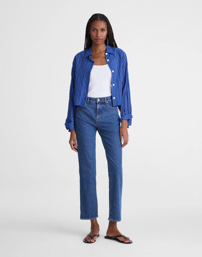 Madewell The Longline Straight Crop Jean