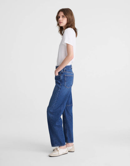 Madewell Circular Darted Barrel-Leg Jean