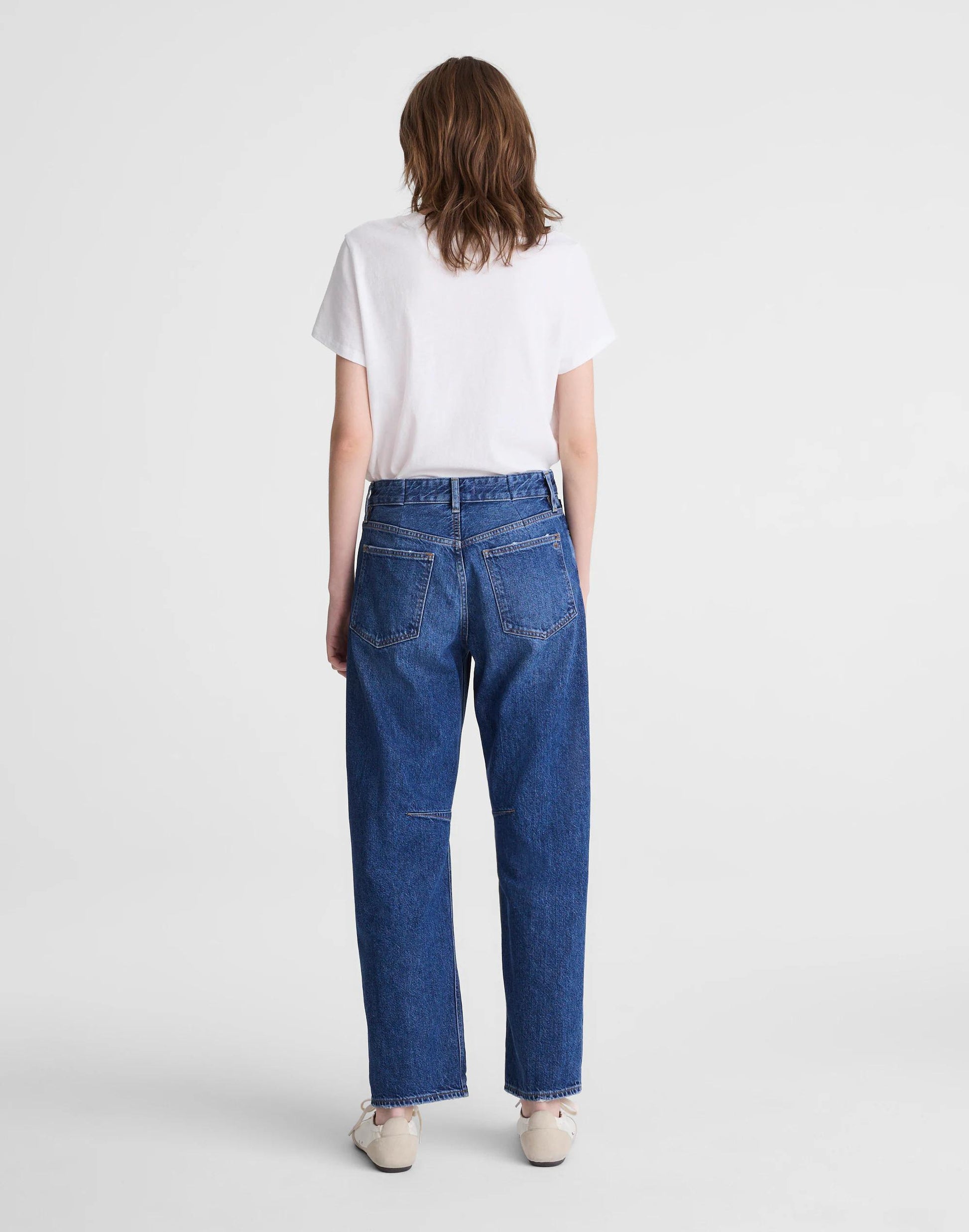 Madewell Circular Darted Barrel-Leg Jean