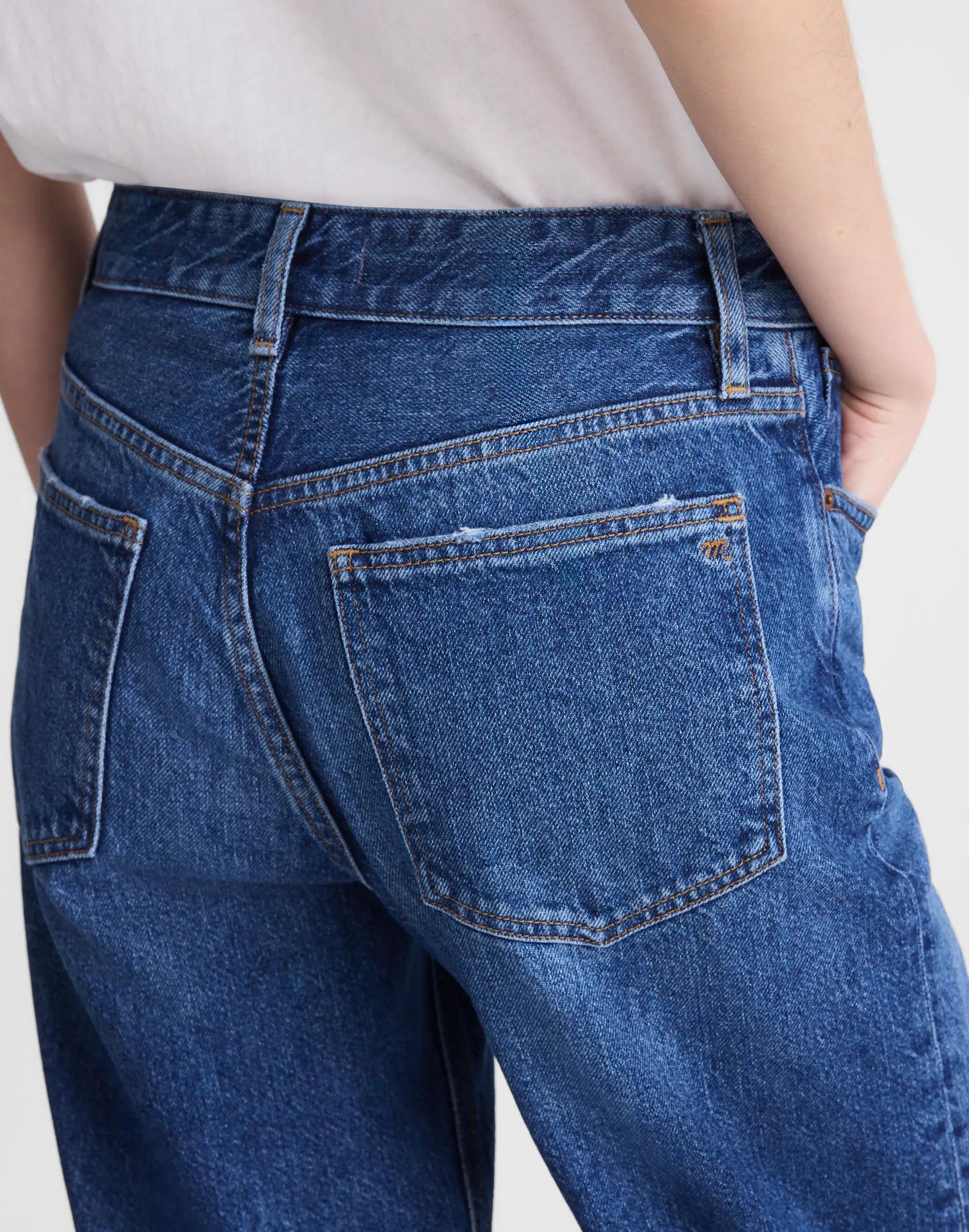 Madewell Circular Darted Barrel-Leg Jean