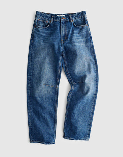 Madewell Circular Darted Barrel-Leg Jean