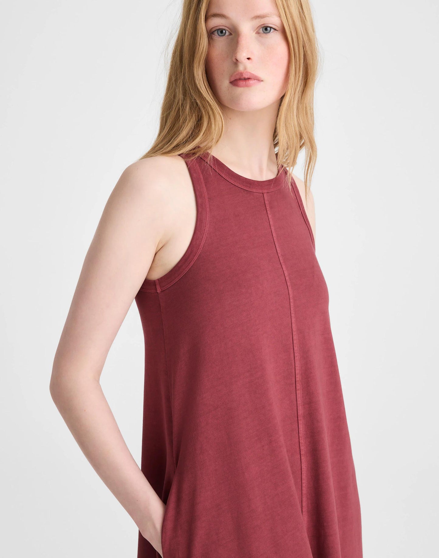 Madewell Seamed Tank Maxi Dress in Allday Jersey