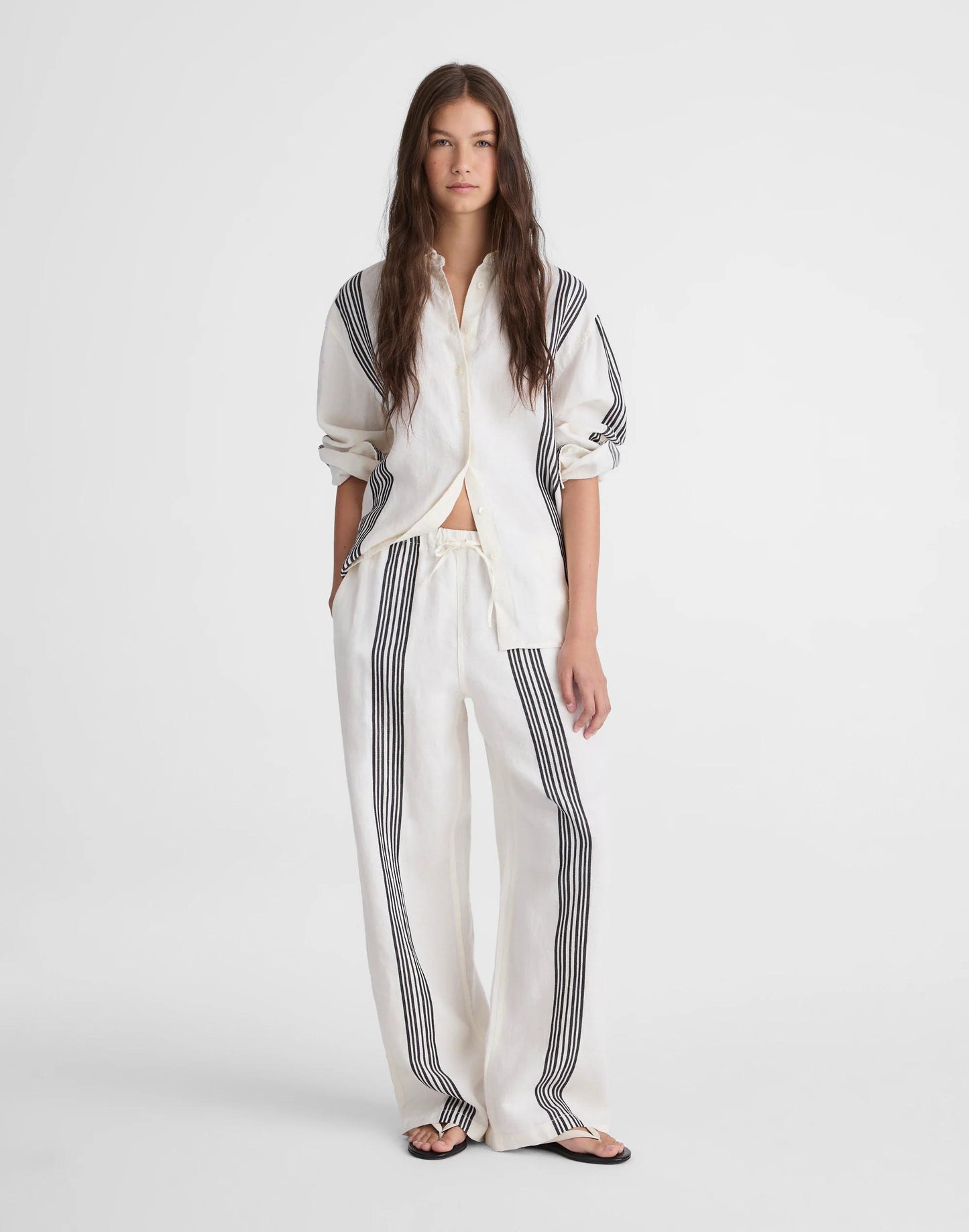Madewell Pull-On Pants in Linen Blend