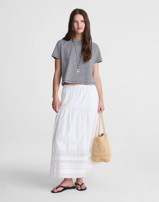 Madewell Pintucked Midi Skirt
