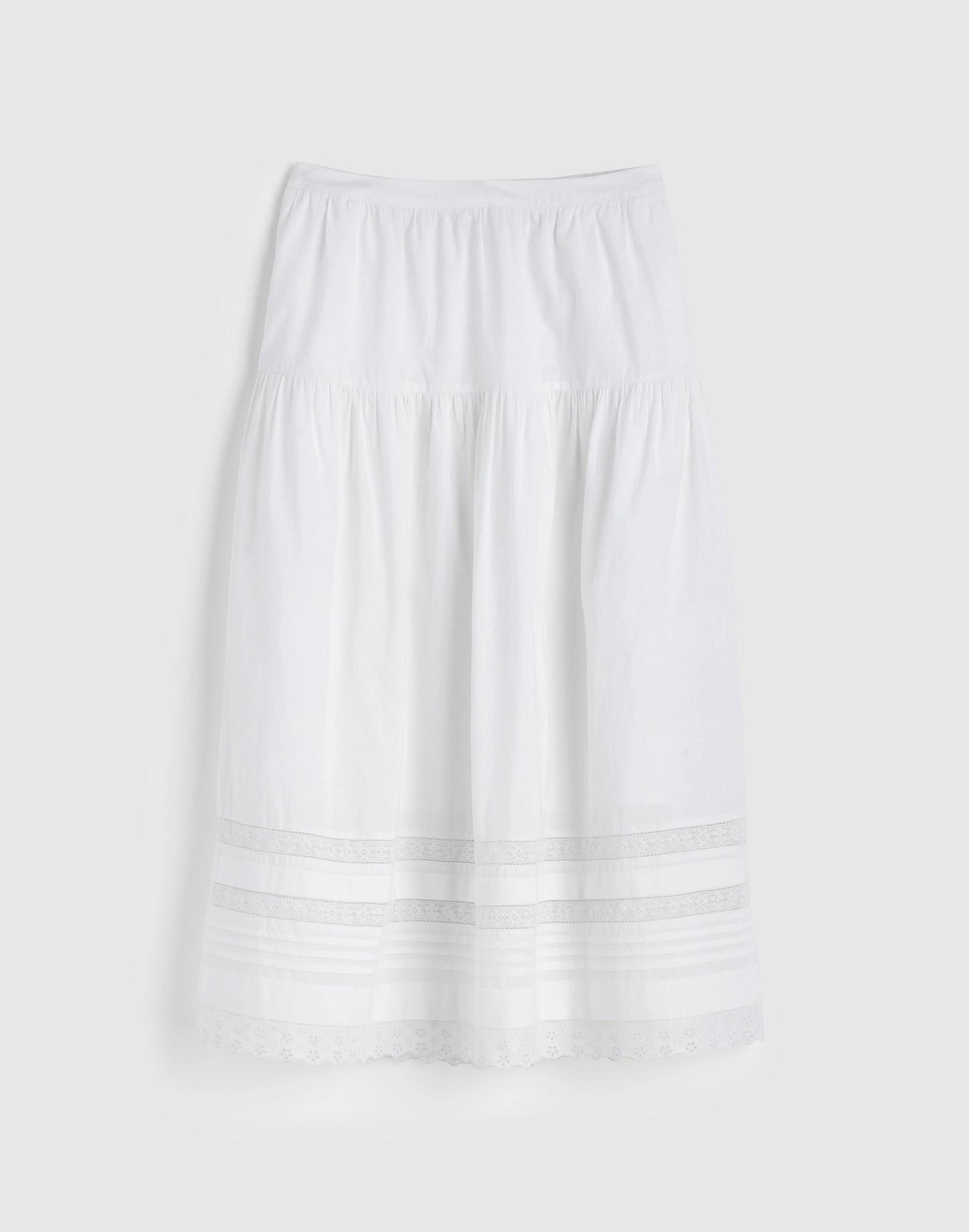 Madewell Pintucked Midi Skirt