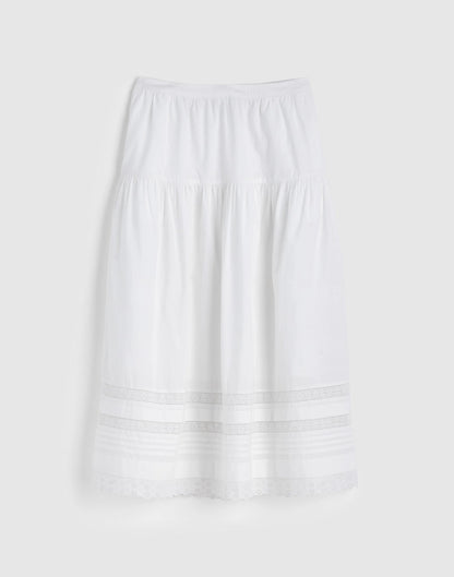 Madewell Pintucked Midi Skirt