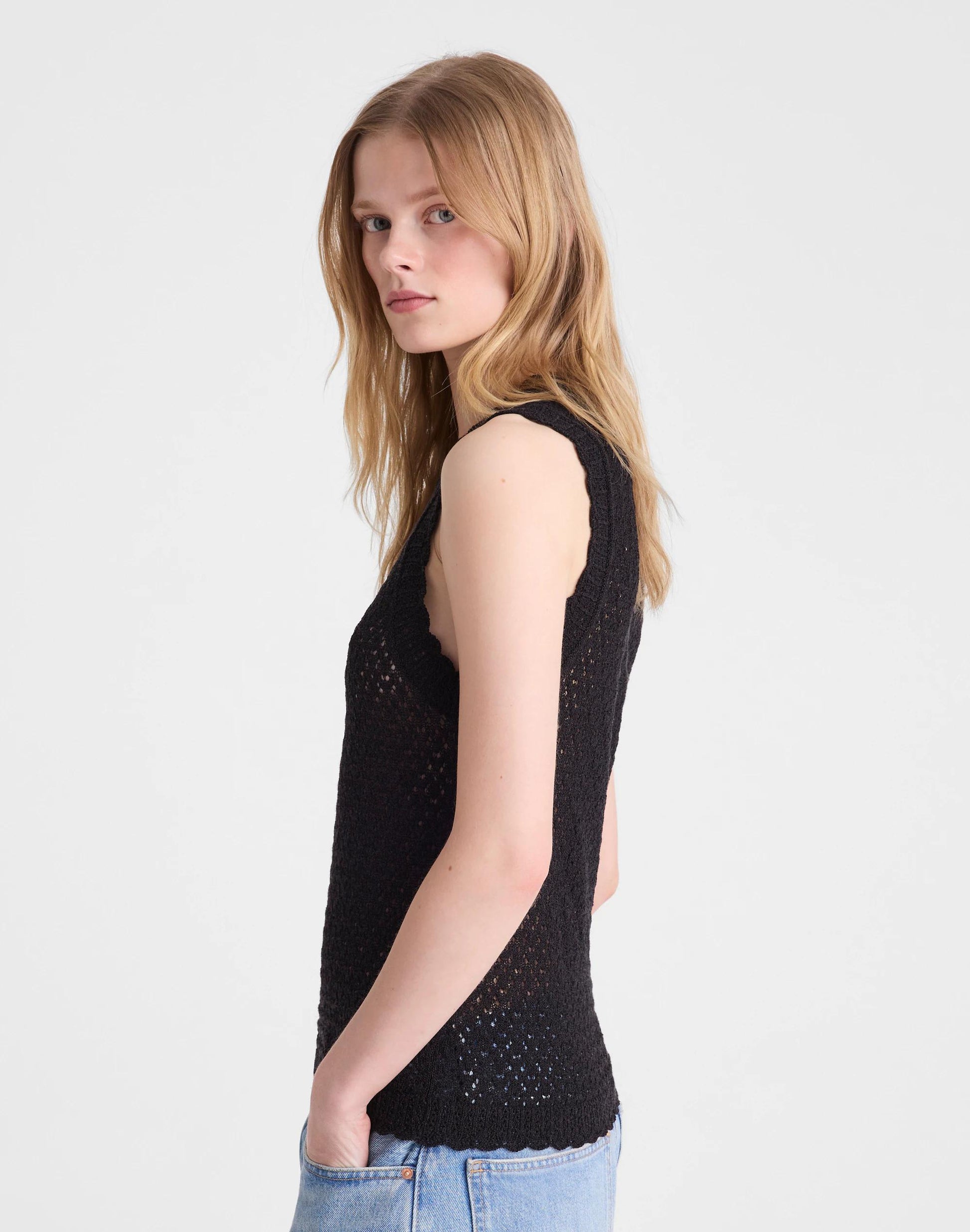 Madewell Pointelle Sleeveless Top