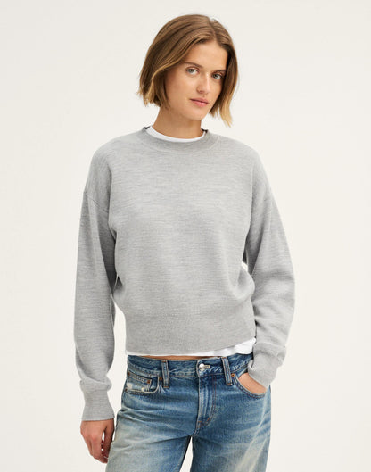 Madewell Relaxed Crewneck Sweater in Merino-Silk Blend