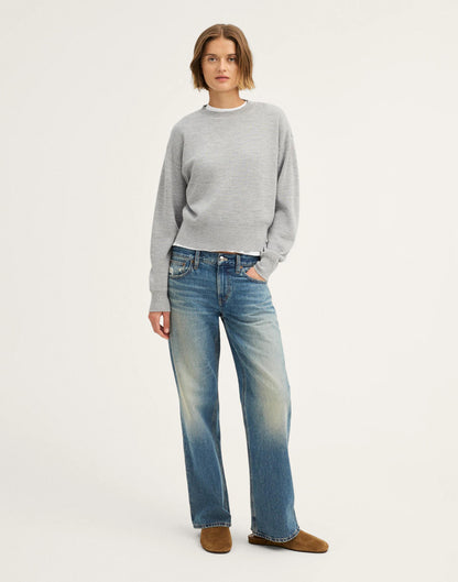 Madewell Relaxed Crewneck Sweater in Merino-Silk Blend