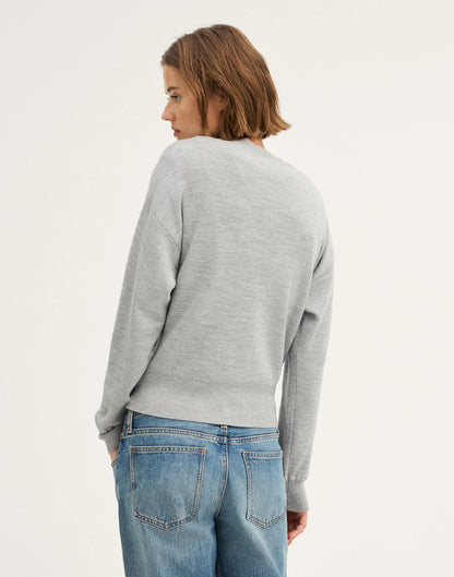 Madewell Relaxed Crewneck Sweater in Merino-Silk Blend
