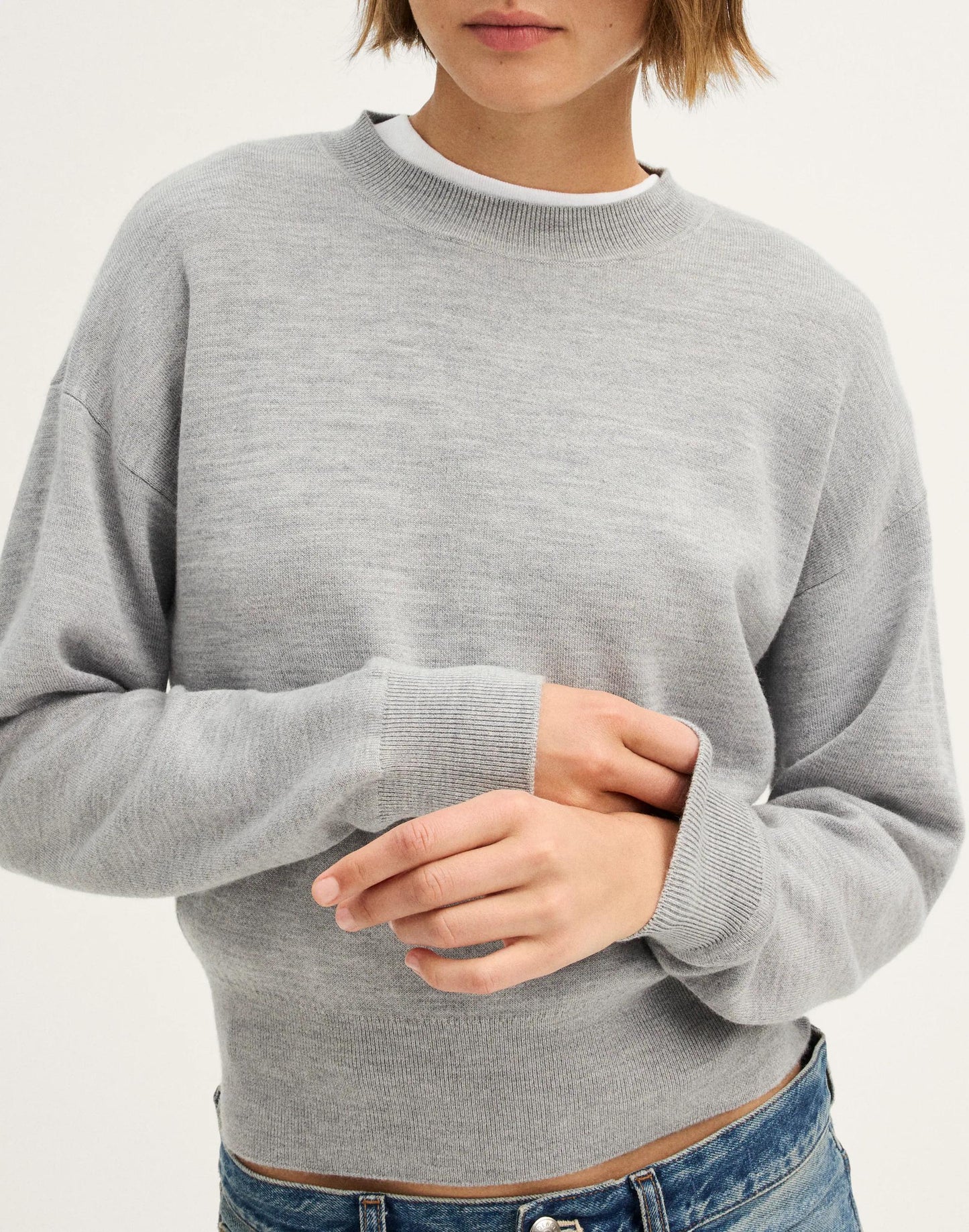 Madewell Relaxed Crewneck Sweater in Merino-Silk Blend