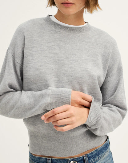 Madewell Relaxed Crewneck Sweater in Merino-Silk Blend