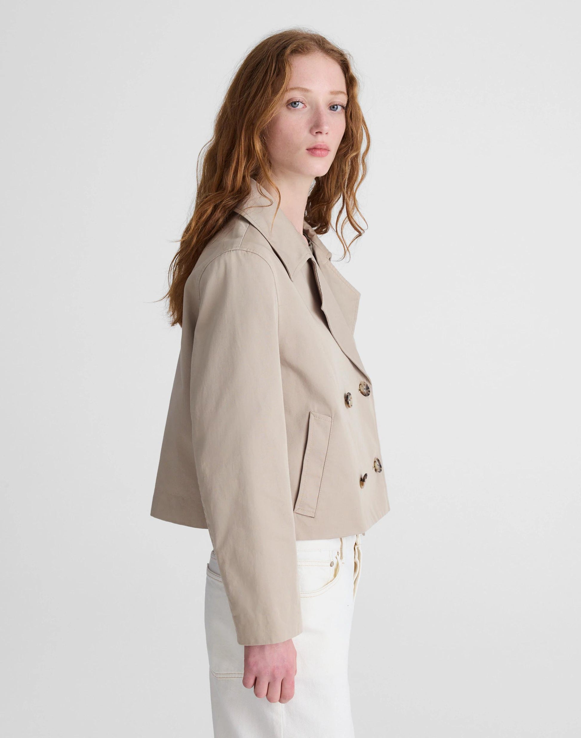 Madewell Cropped Trench Coat