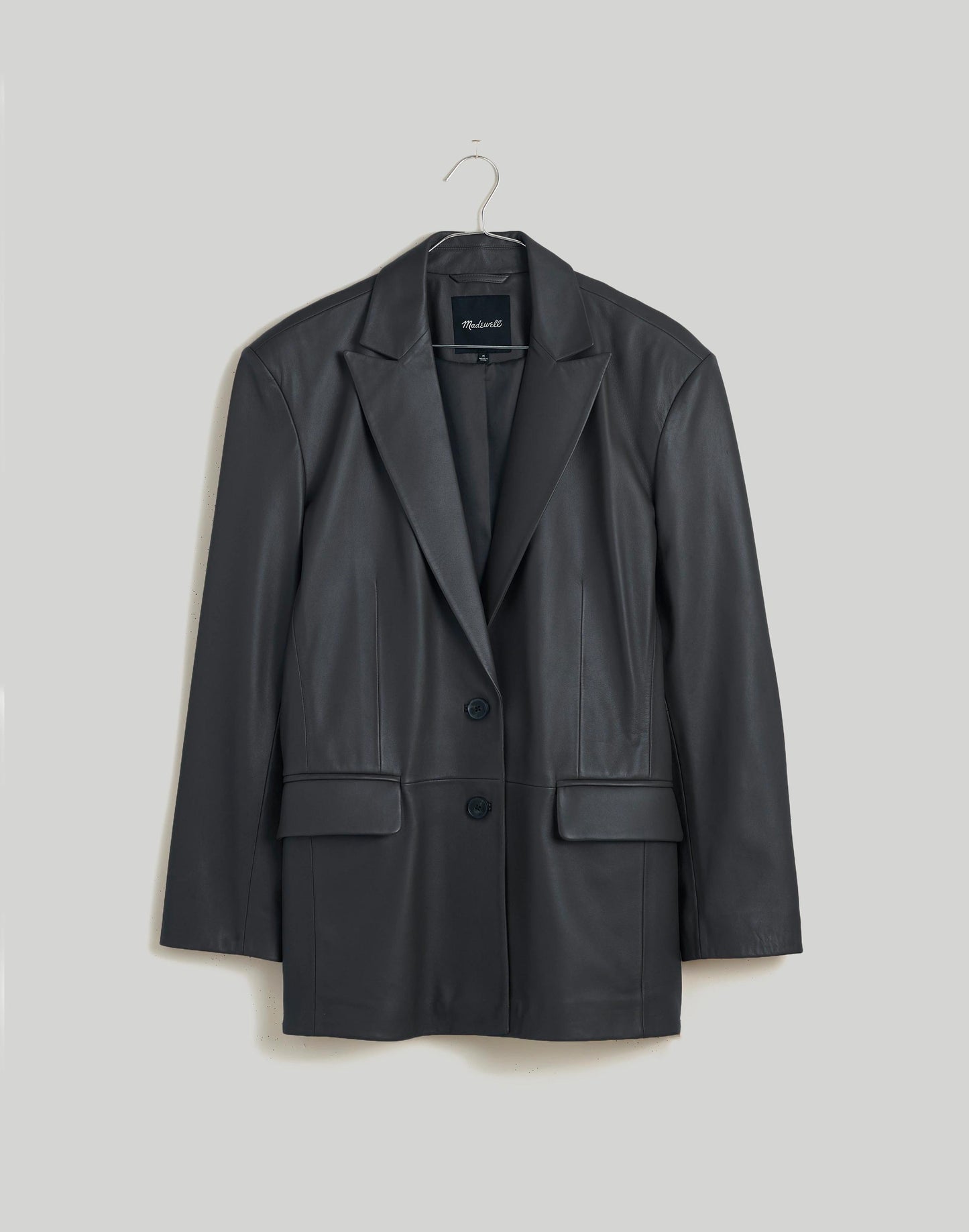 Madewell The Bedford Oversized Blazer in Leather