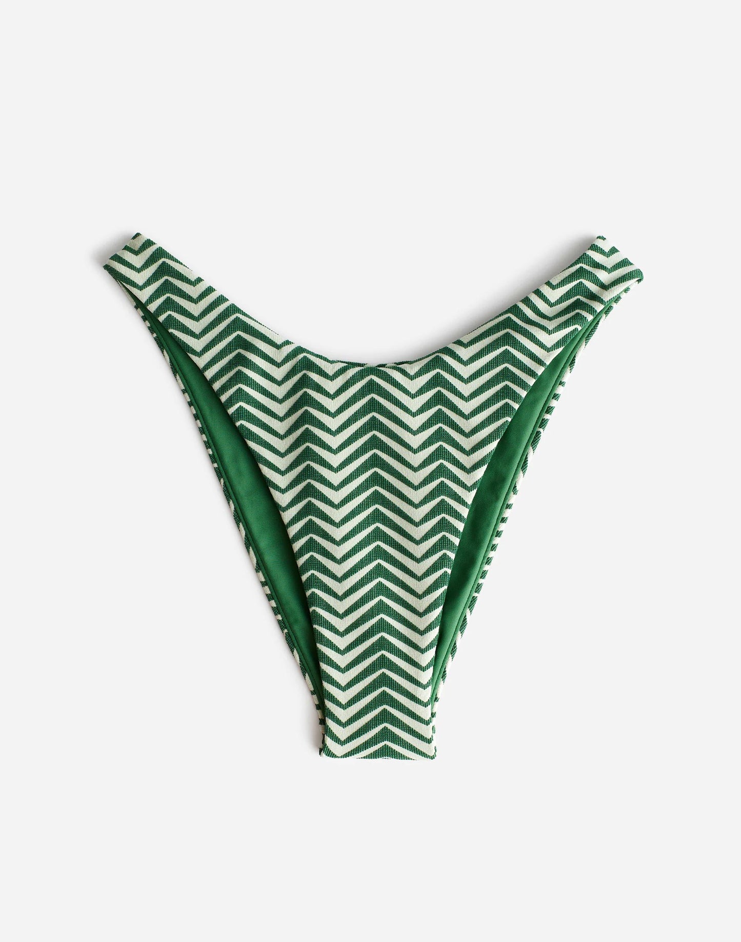 Madewell Zulu & Zephyr Green Zig Zag Curve Brief