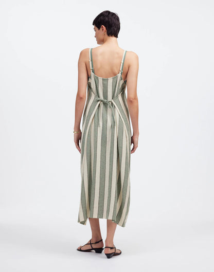 Madewell Zulu & Zephyr Eucalyptus Stripe Organic Cotton Dress