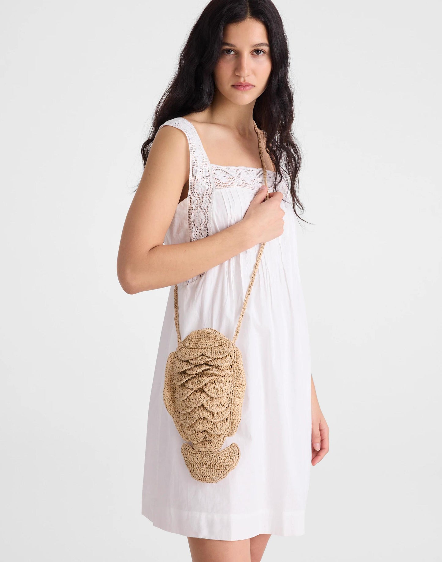 Madewell Handwoven Fish Crossbody Bag
