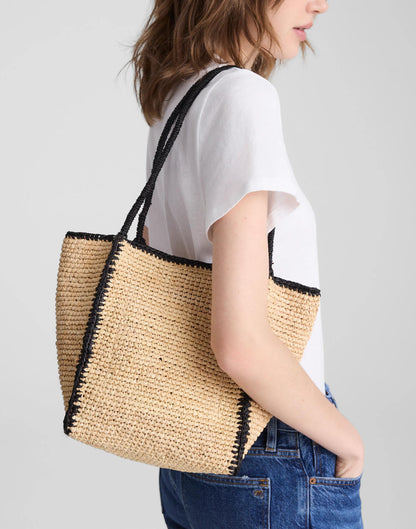 Madewell The Lexington Small Tote in Raffia