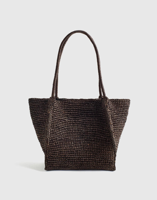 Madewell The Lexington Small Tote in Raffia