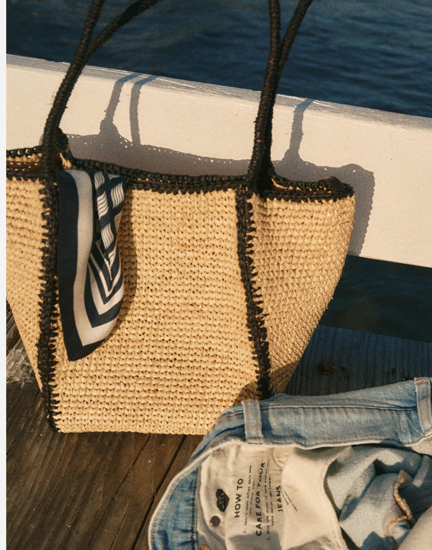 Madewell The Lexington Small Tote in Raffia