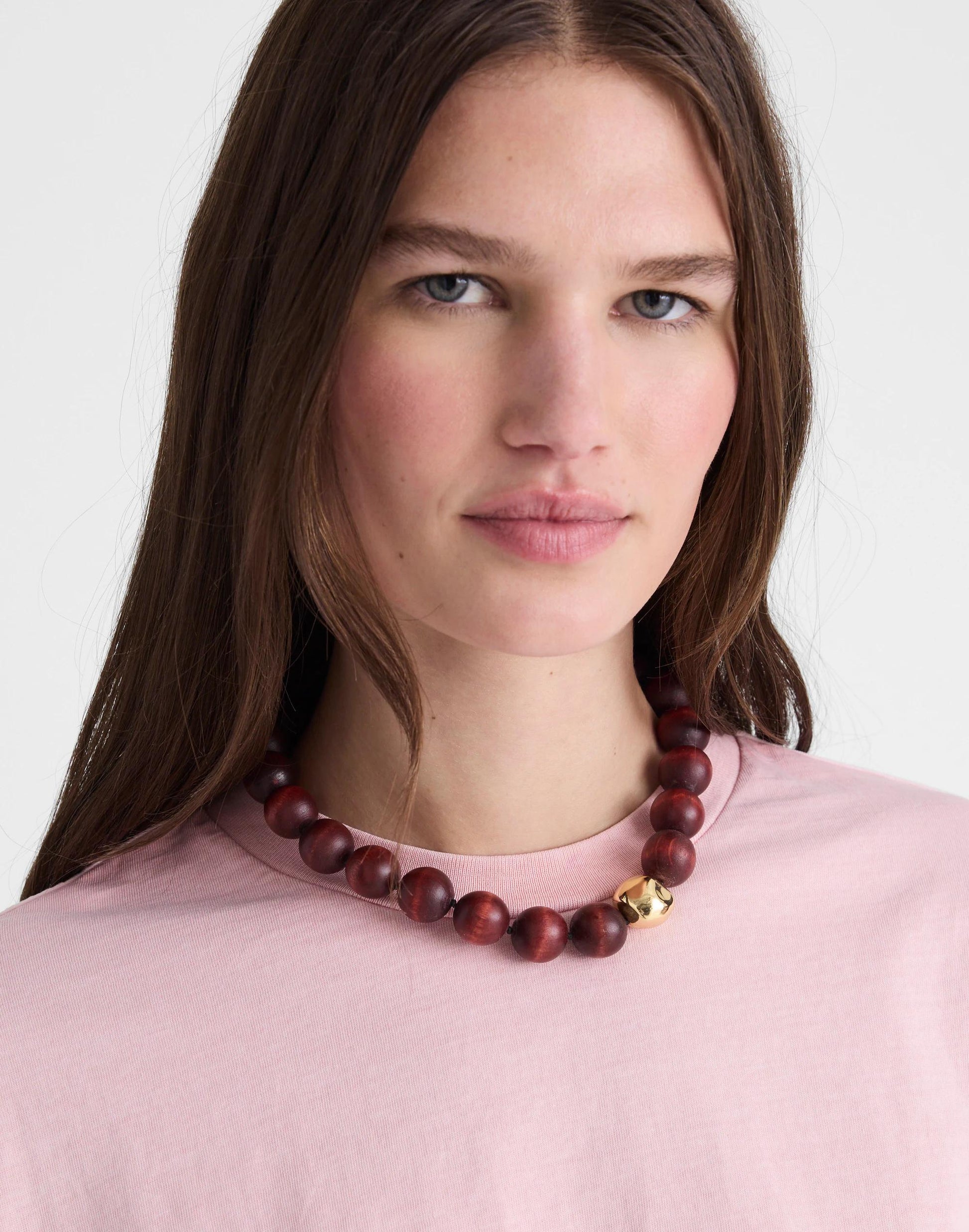 Madewell Madewell x Shopbop Oversized Wood Beaded Choker Necklace