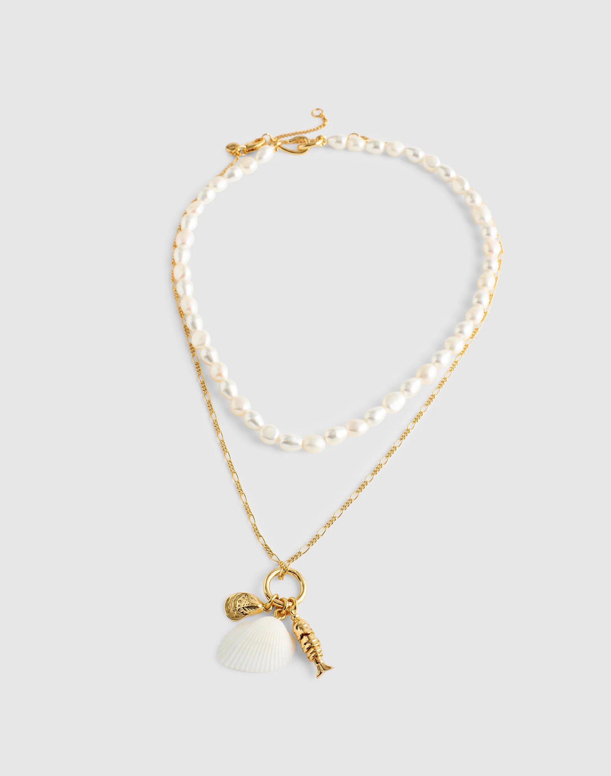 Madewell Madewell x Shopbop Beaded Shell Necklace Set