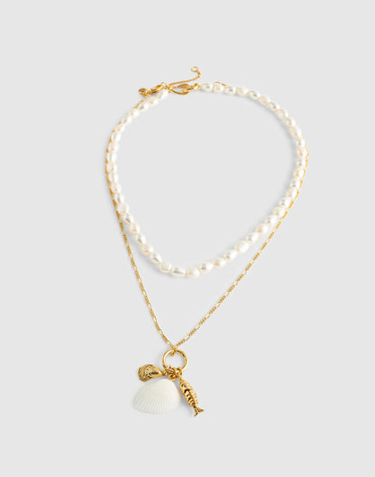 Madewell Madewell x Shopbop Beaded Shell Necklace Set