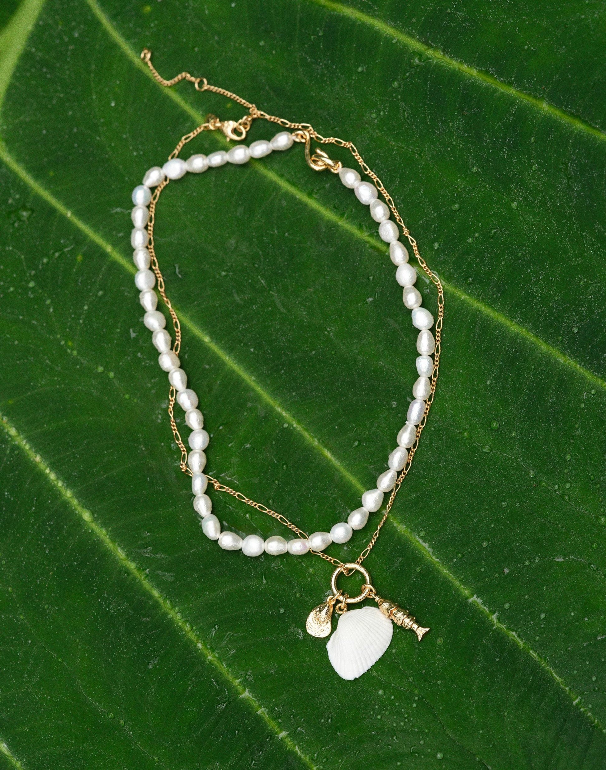 Madewell Madewell x Shopbop Beaded Shell Necklace Set