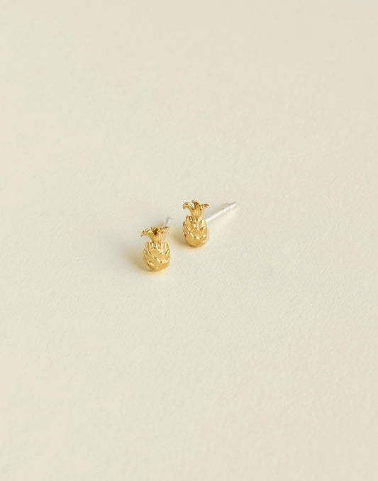 Madewell Demi-Fine Pineapple Stud Earrings